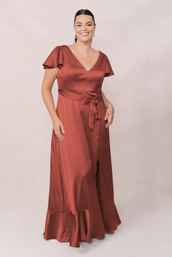 Thalia Satin Dress | Made To Order - Image 21