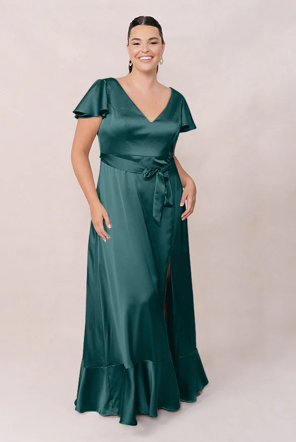 Thalia Satin Dress | Made To Order - Image 23