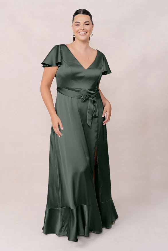 Thalia Satin Dress | Made To Order - Image 27