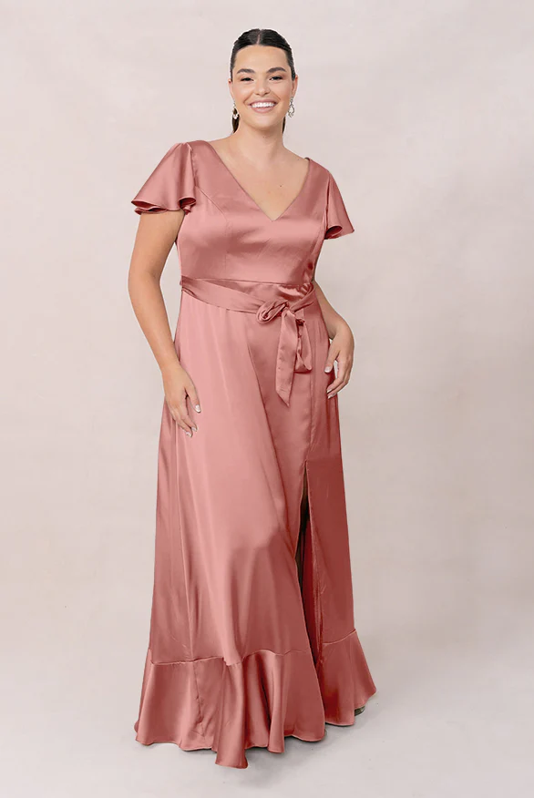 Thalia Satin Dress | Made To Order - Image 29