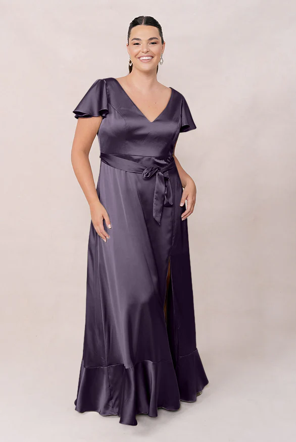 Thalia Satin Dress | Made To Order - Image 33