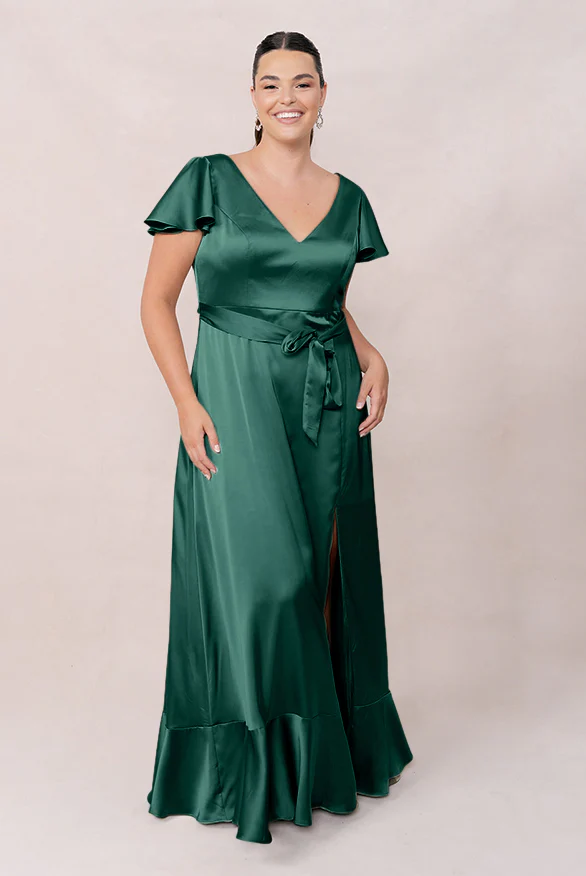 Thalia Satin Dress | Made To Order - Image 35