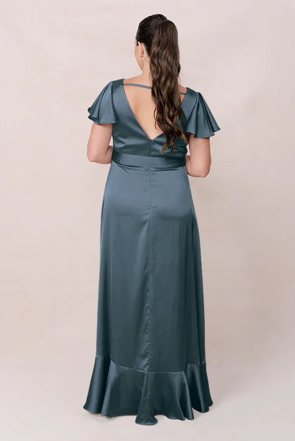 Thalia Satin Dress | Made To Order - Image 38