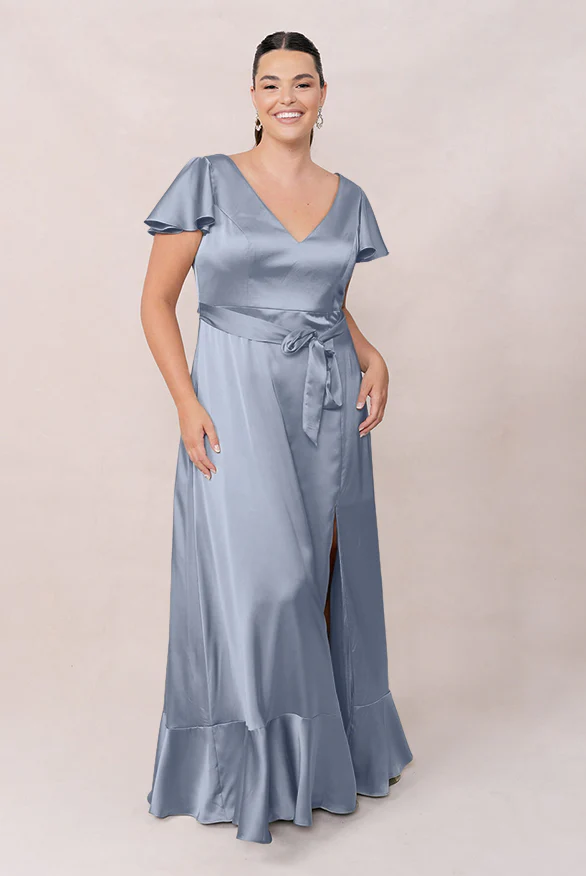Thalia Satin Dress | Made To Order - Image 39