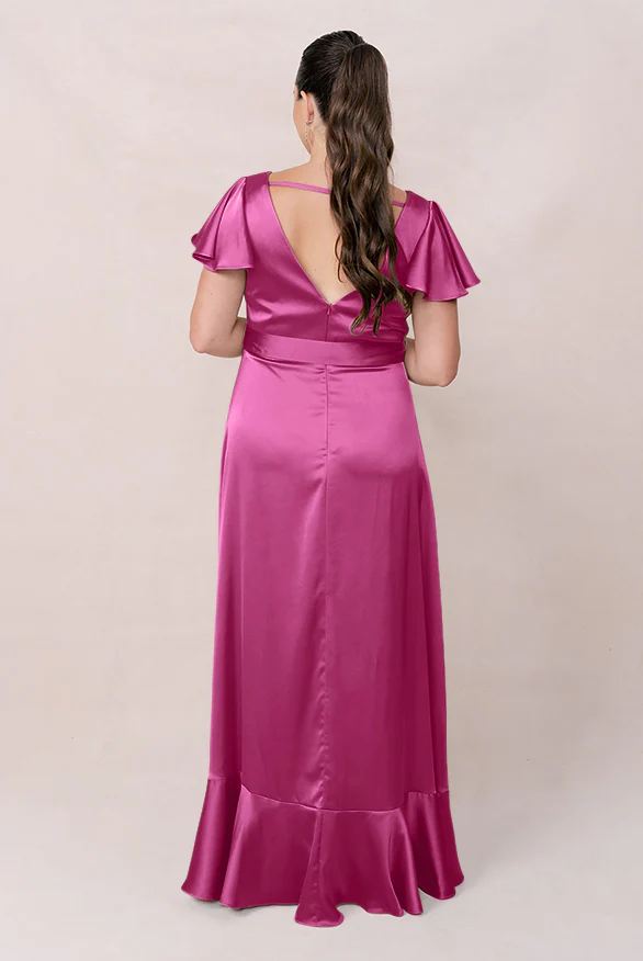 Thalia Satin Dress | Made To Order - Image 42