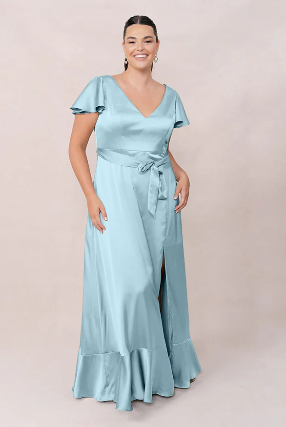 Thalia Satin Dress | Made To Order - Image 53