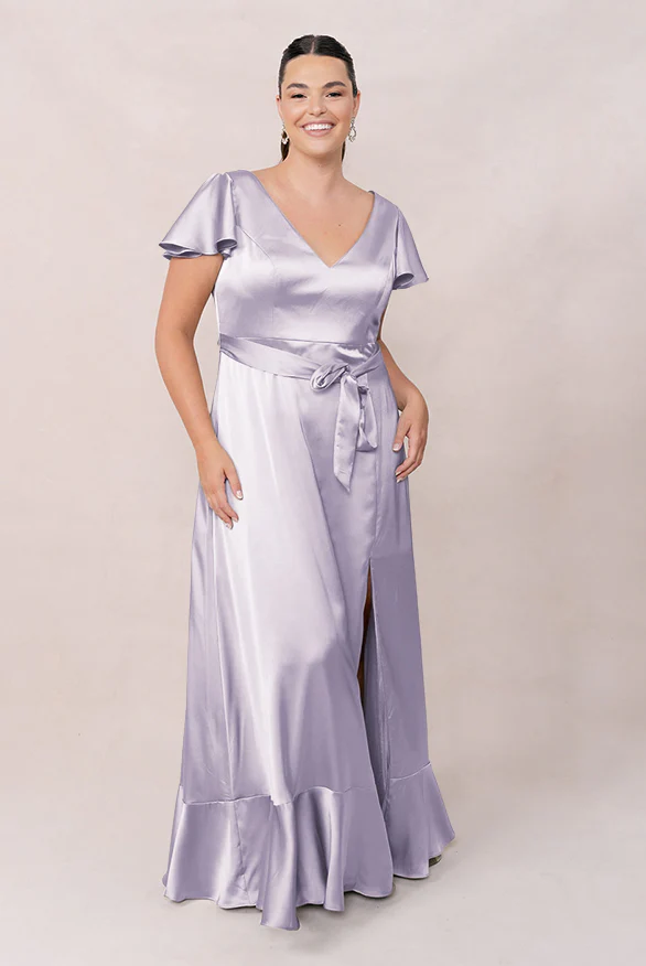 Thalia Satin Dress | Made To Order - Image 55