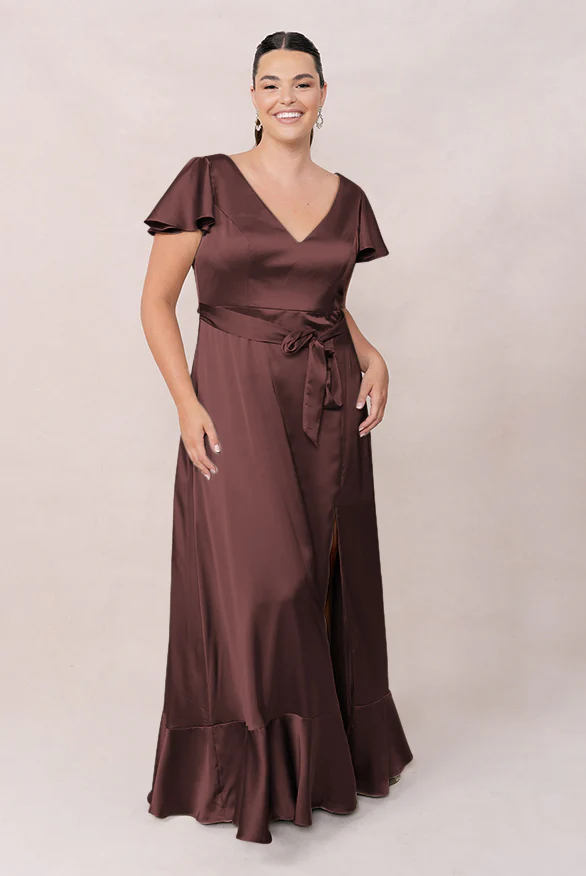 Thalia Satin Dress | Made To Order - Image 59