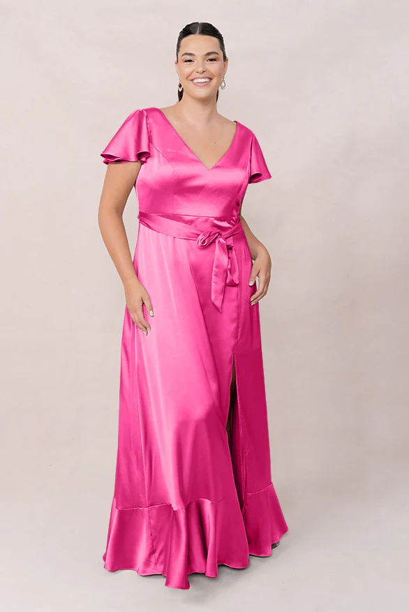 Thalia Satin Dress | Made To Order - Image 61