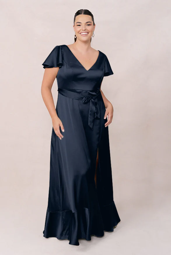 Thalia Satin Dress | Made To Order - Image 67