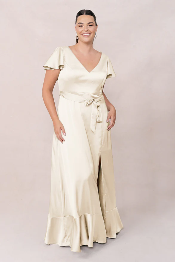 Thalia Satin Dress | Made To Order - Image 69