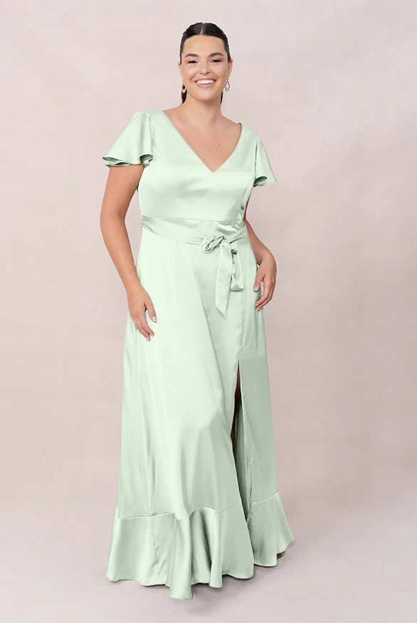 Thalia Satin Dress | Made To Order - Image 75