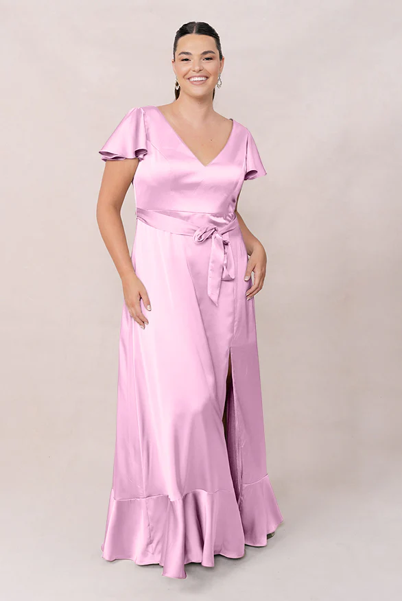 Thalia Satin Dress | Made To Order - Image 81