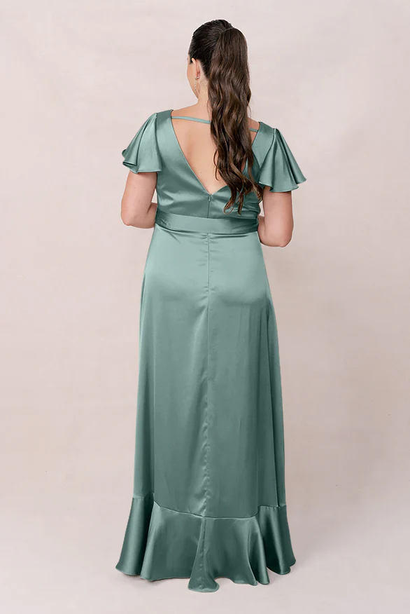 Thalia Satin Dress | Made To Order - Image 86