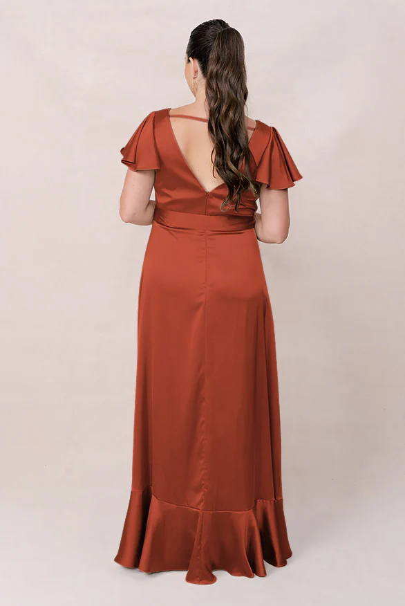 Thalia Satin Dress | Made To Order - Image 90
