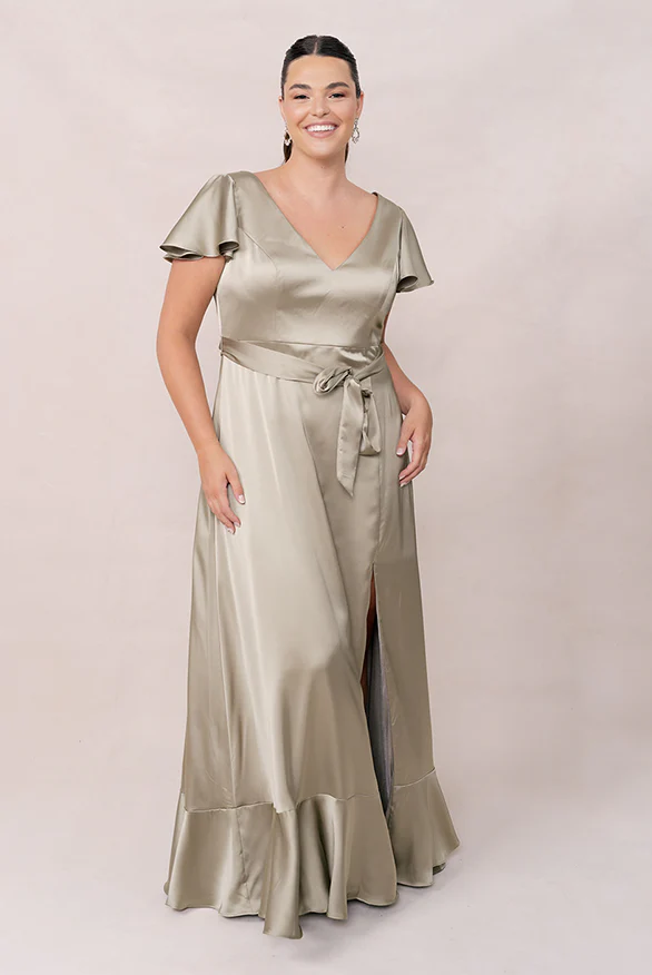 Thalia Satin Dress | Made To Order - Image 93