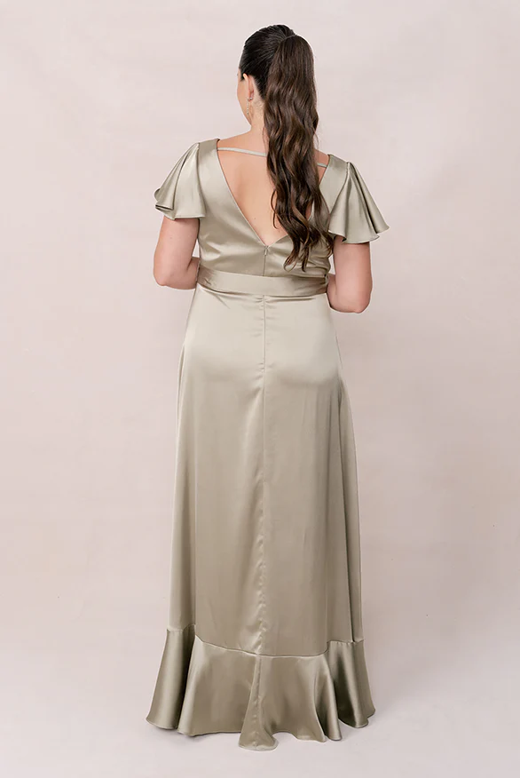 Thalia Satin Dress | Made To Order - Image 94