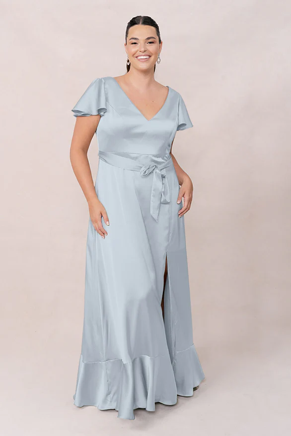 Thalia Satin Dress | Made To Order - Image 95