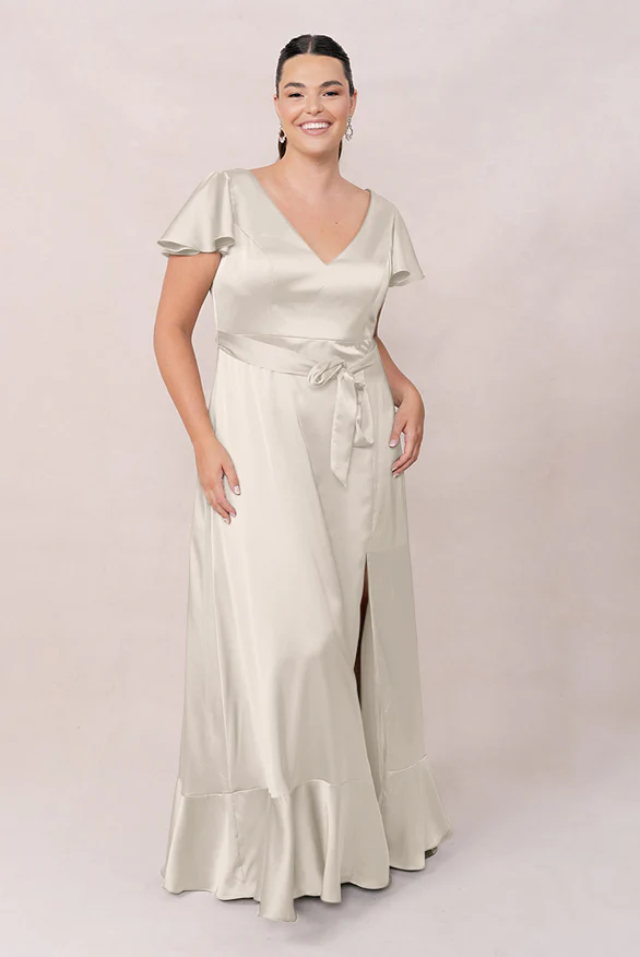 Thalia Satin Dress | Made To Order - Image 97