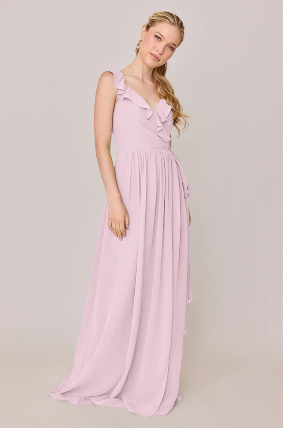 Valerie Chiffon Faux Wrap Dress | Made To Order - Image 10