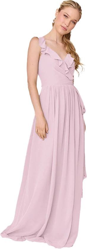 Valerie Chiffon Faux Wrap Dress | Made To Order - Image 102