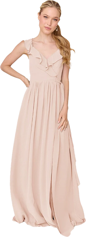 Valerie Chiffon Faux Wrap Dress | Made To Order - Image 104