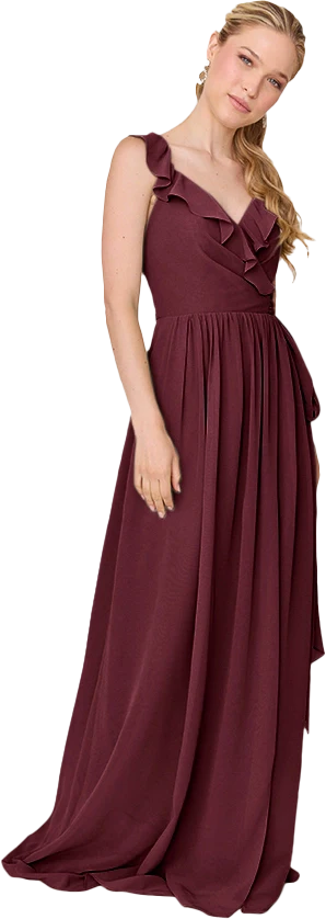 Valerie Chiffon Faux Wrap Dress | Made To Order - Image 106