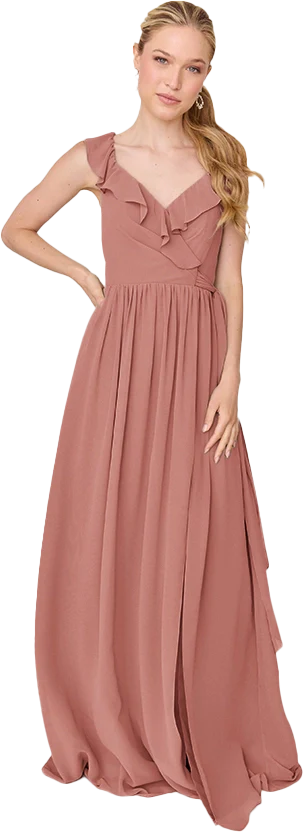 Valerie Chiffon Faux Wrap Dress | Made To Order - Image 112