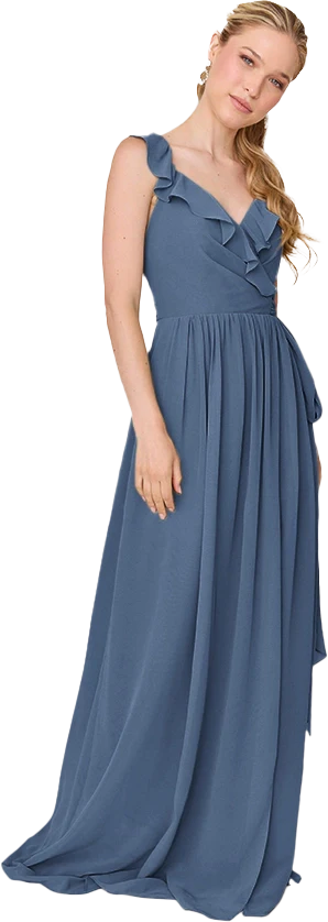 Valerie Chiffon Faux Wrap Dress | Made To Order - Image 113