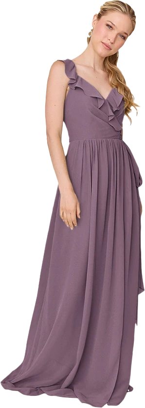 Valerie Chiffon Faux Wrap Dress | Made To Order - Image 114