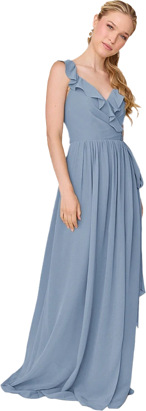 Valerie Chiffon Faux Wrap Dress | Made To Order - Image 117