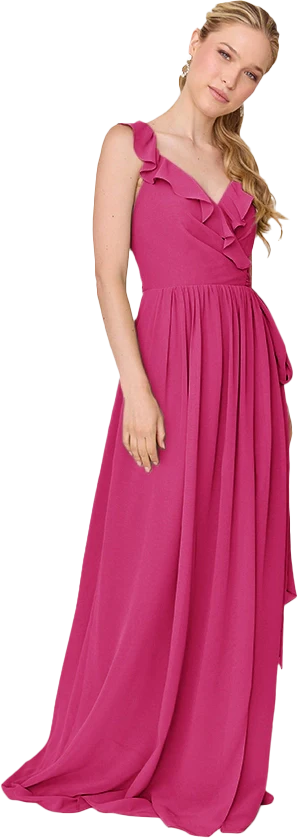 Valerie Chiffon Faux Wrap Dress | Made To Order - Image 118