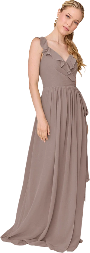 Valerie Chiffon Faux Wrap Dress | Made To Order - Image 119