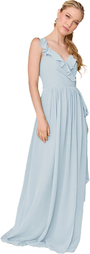 Valerie Chiffon Faux Wrap Dress | Made To Order - Image 120