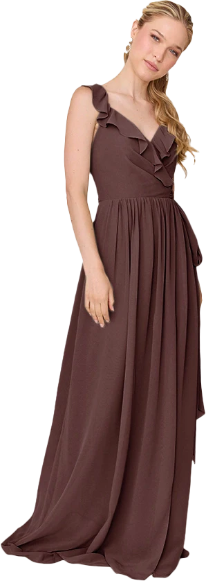 Valerie Chiffon Faux Wrap Dress | Made To Order - Image 122