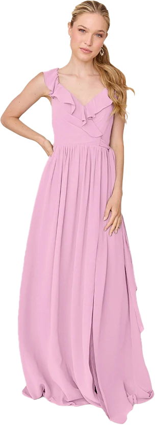 Valerie Chiffon Faux Wrap Dress | Made To Order - Image 125