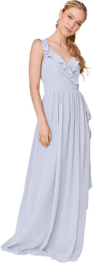 Valerie Chiffon Faux Wrap Dress | Made To Order - Image 127