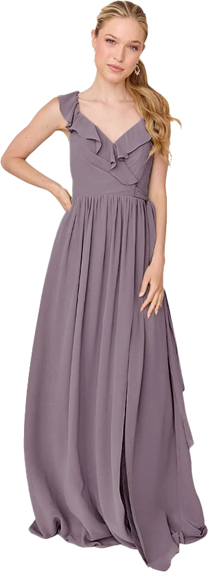 Valerie Chiffon Faux Wrap Dress | Made To Order - Image 143