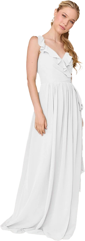 Valerie Chiffon Faux Wrap Dress | Made To Order - Image 146