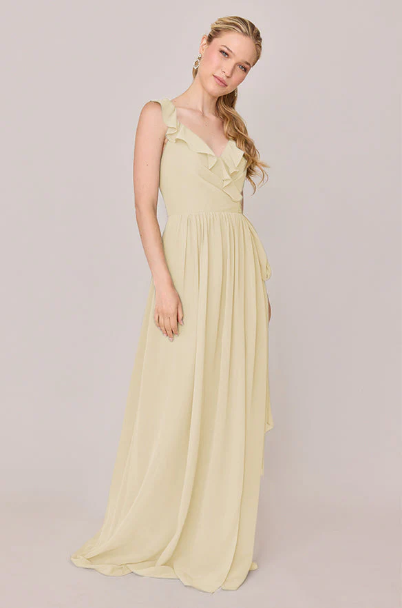 Valerie Chiffon Faux Wrap Dress | Made To Order - Image 148