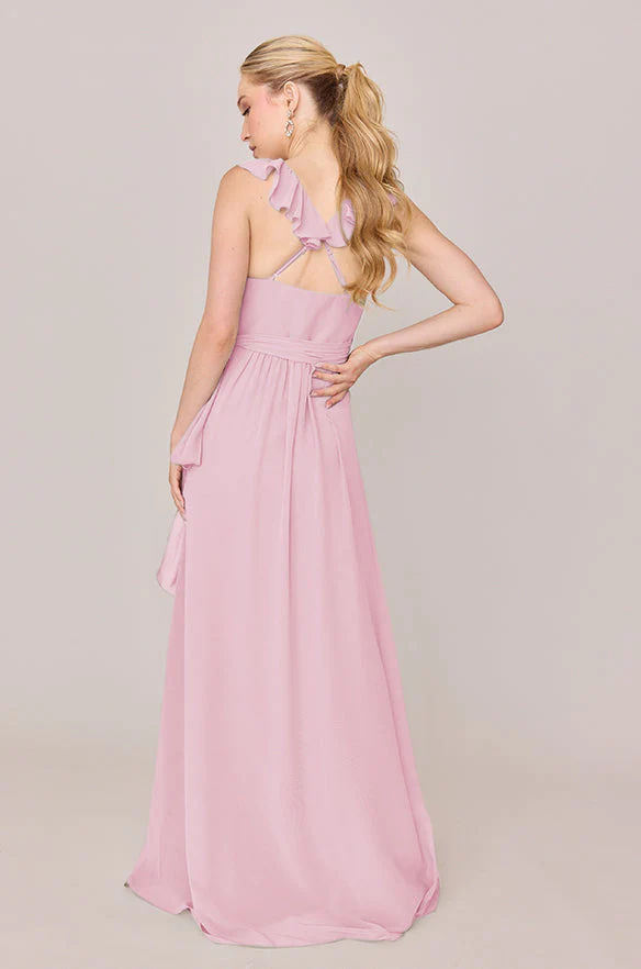 Valerie Chiffon Faux Wrap Dress | Made To Order - Image 151
