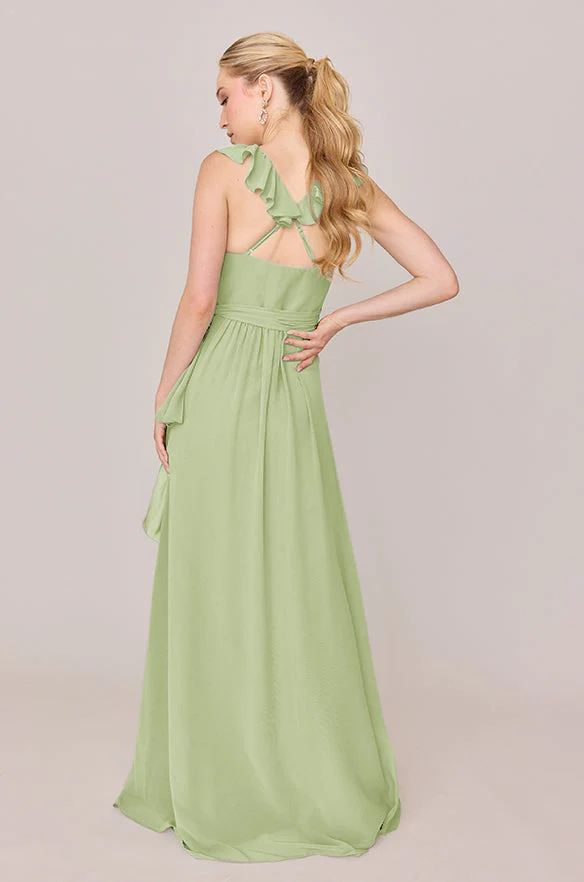 Valerie Chiffon Faux Wrap Dress | Made To Order - Image 159