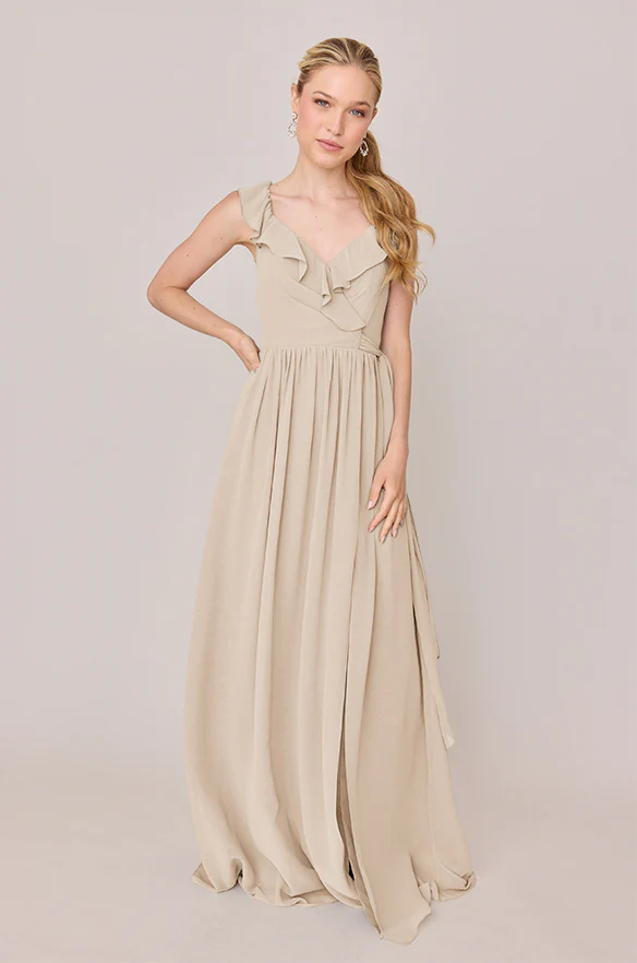 Valerie Chiffon Faux Wrap Dress | Made To Order - Image 20