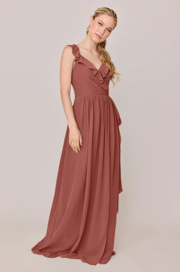 Valerie Chiffon Faux Wrap Dress | Made To Order - Image 22