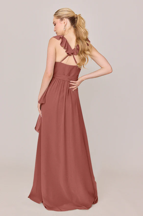 Valerie Chiffon Faux Wrap Dress | Made To Order - Image 23
