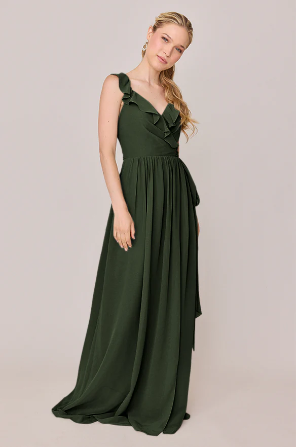 Valerie Chiffon Faux Wrap Dress | Made To Order - Image 26