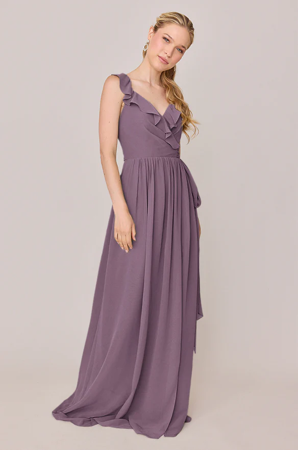 Valerie Chiffon Faux Wrap Dress | Made To Order - Image 34