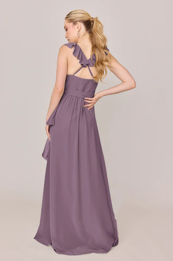 Valerie Chiffon Faux Wrap Dress | Made To Order - Image 35
