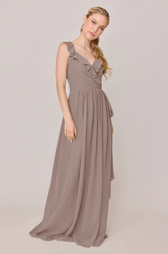 Valerie Chiffon Faux Wrap Dress | Made To Order - Image 44