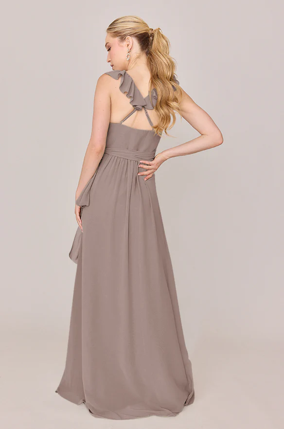 Valerie Chiffon Faux Wrap Dress | Made To Order - Image 45